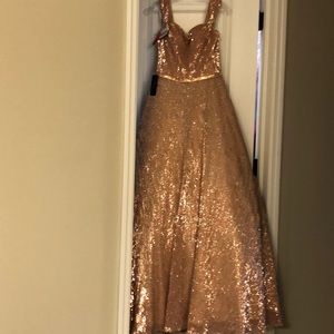 Jovani Champagne colored Evening gown
